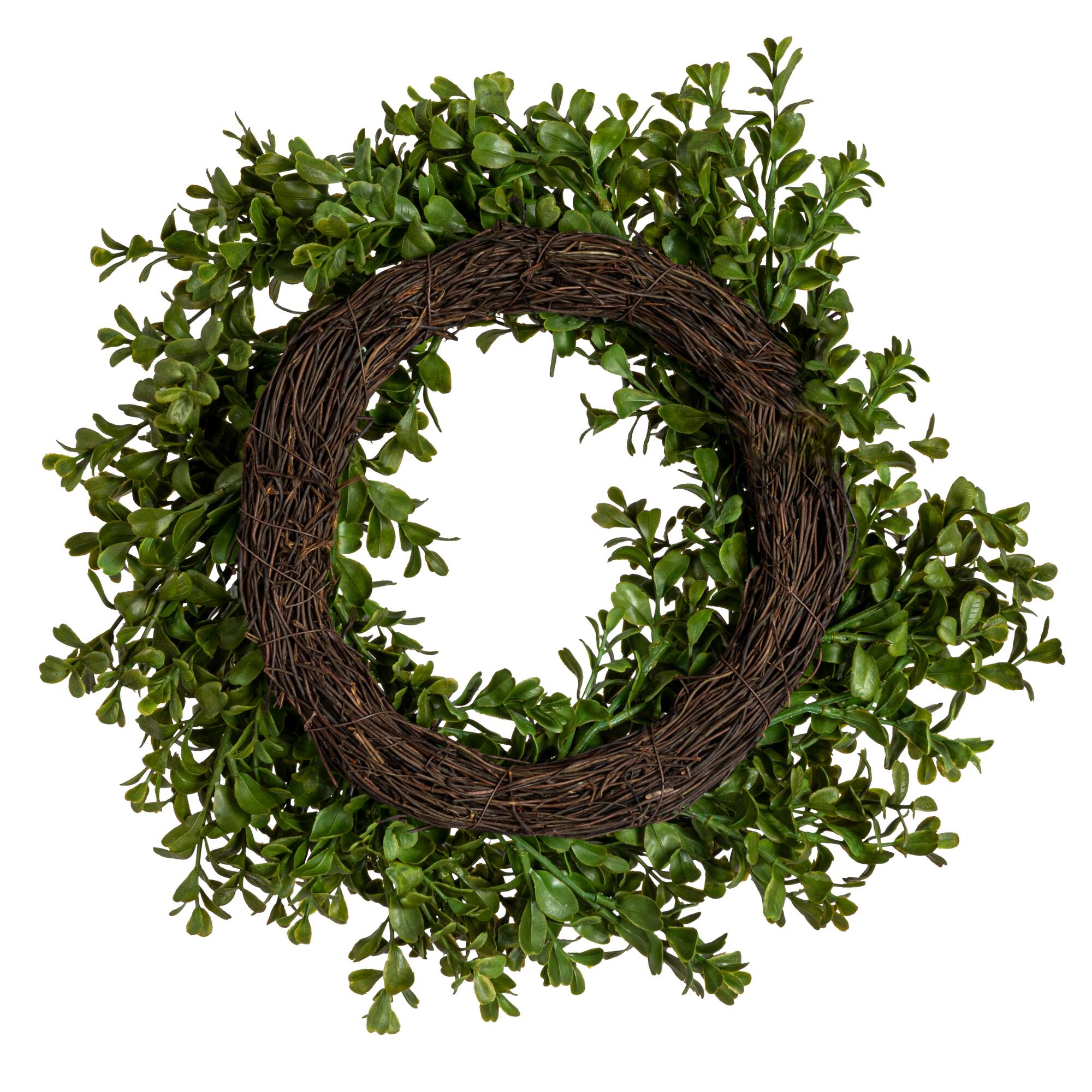 Hello Honey® 13" Green Boxwood Wreath